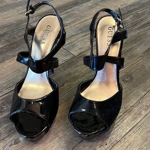 Leopard heels by Guess